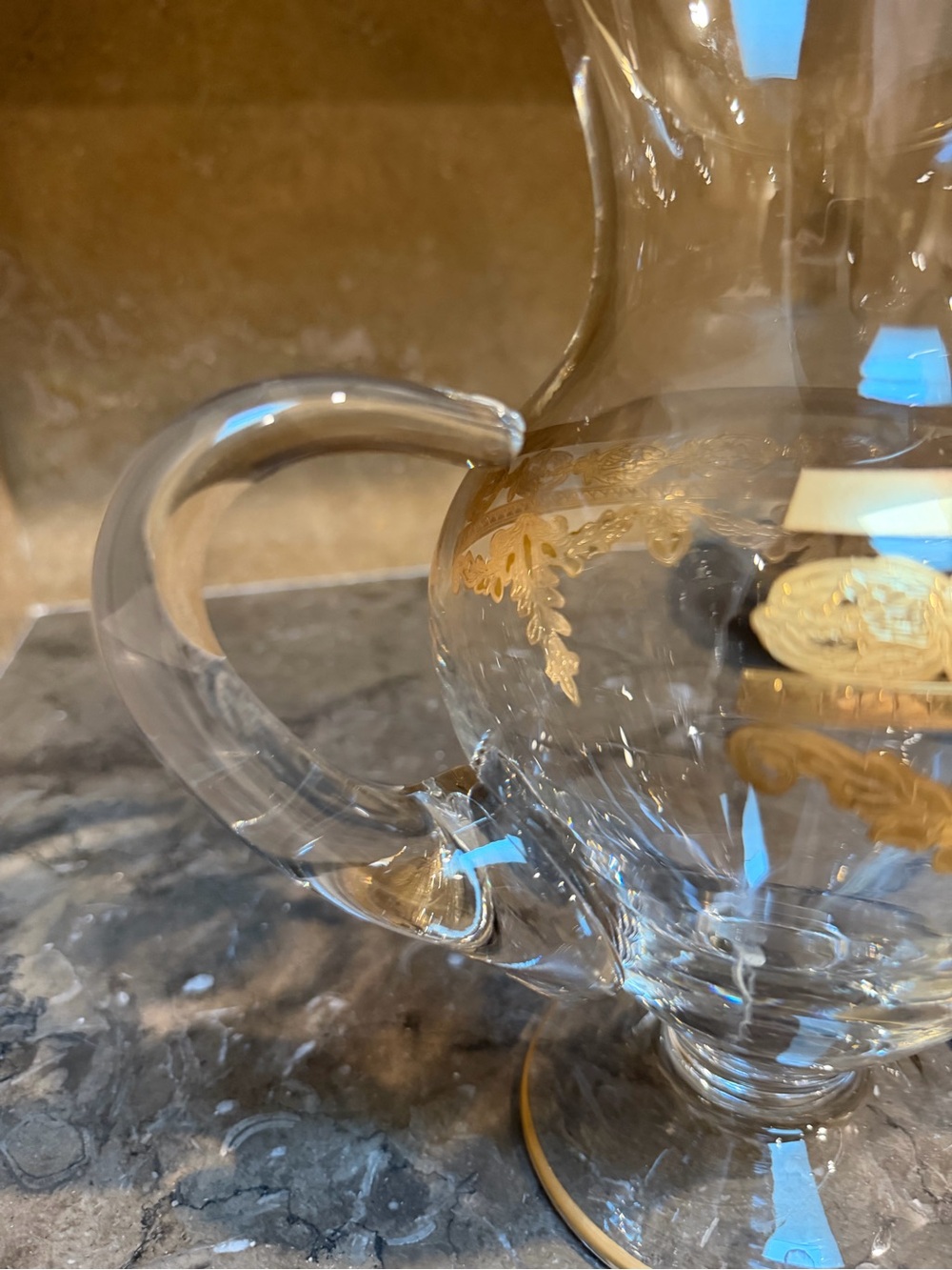 Arte Italica Rare Vetro Gold pitcher - Picture 8 of 11